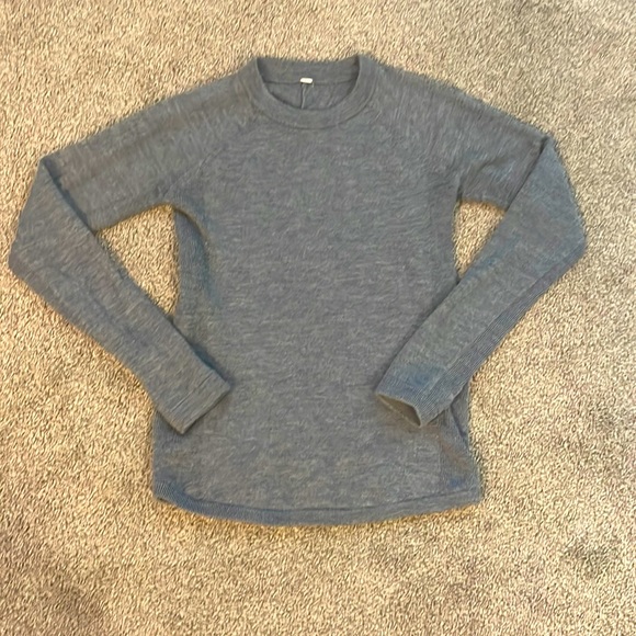 lululemon athletica Sweaters - lululemon athletica Blue Crew Neck Sweater